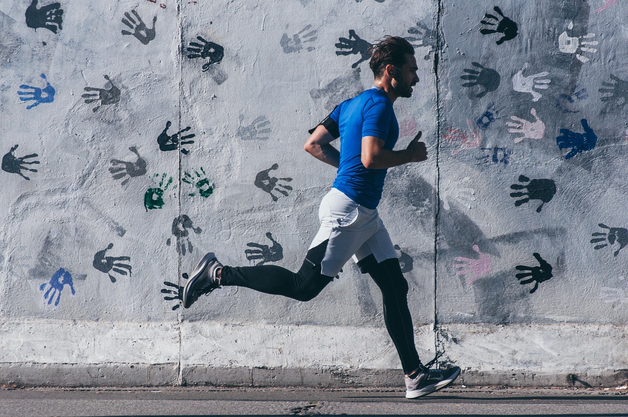 Mann Hände Jogging