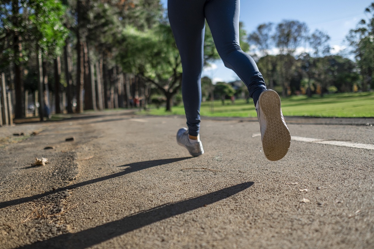 Beine Straße Jogging